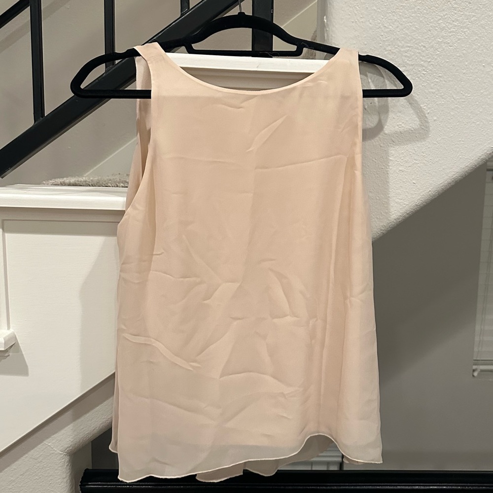 Alice + Olivia AIR Light Pink Top with V-Cut Back